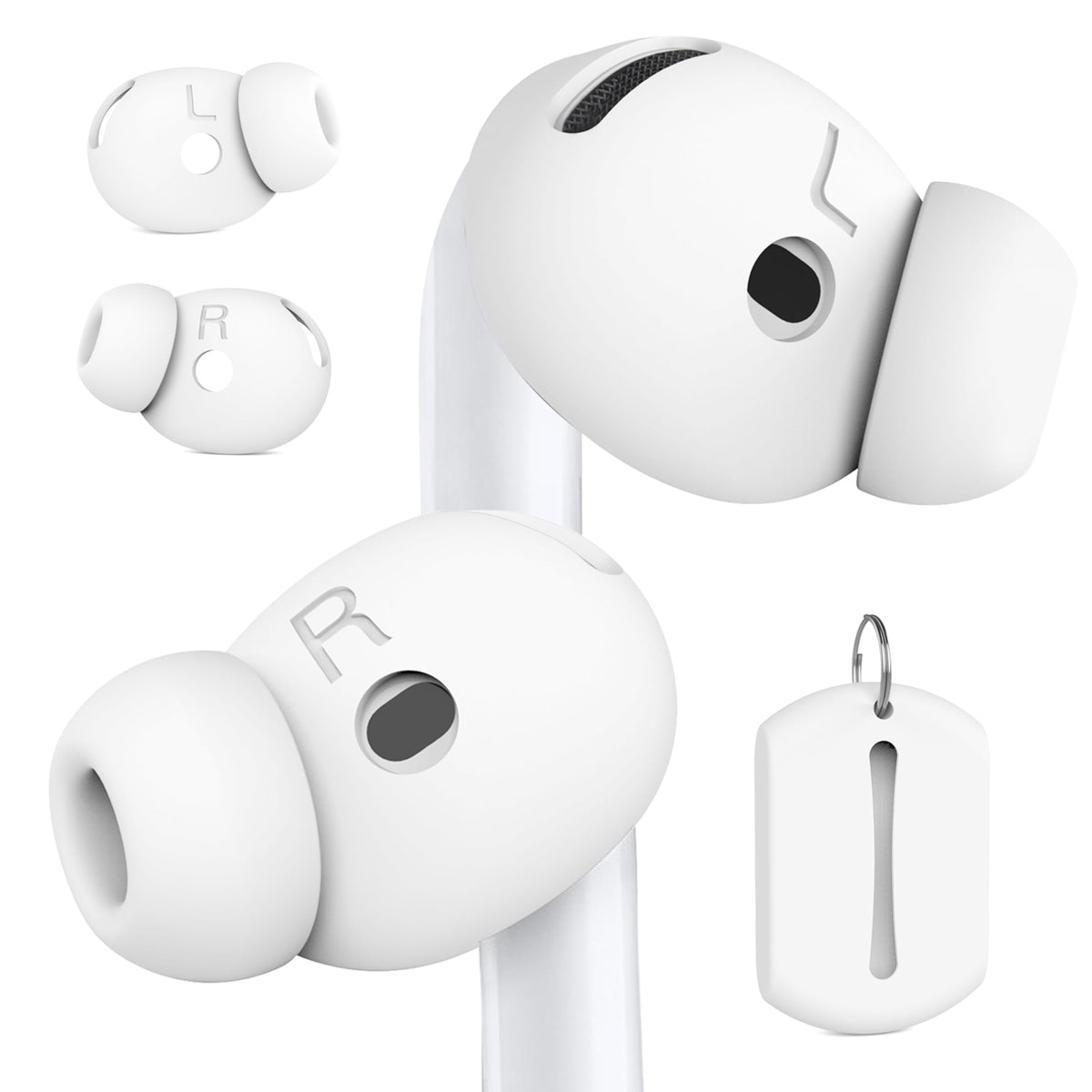 DamonLight AirPods 4 ear tips silicone cover for a secure grip