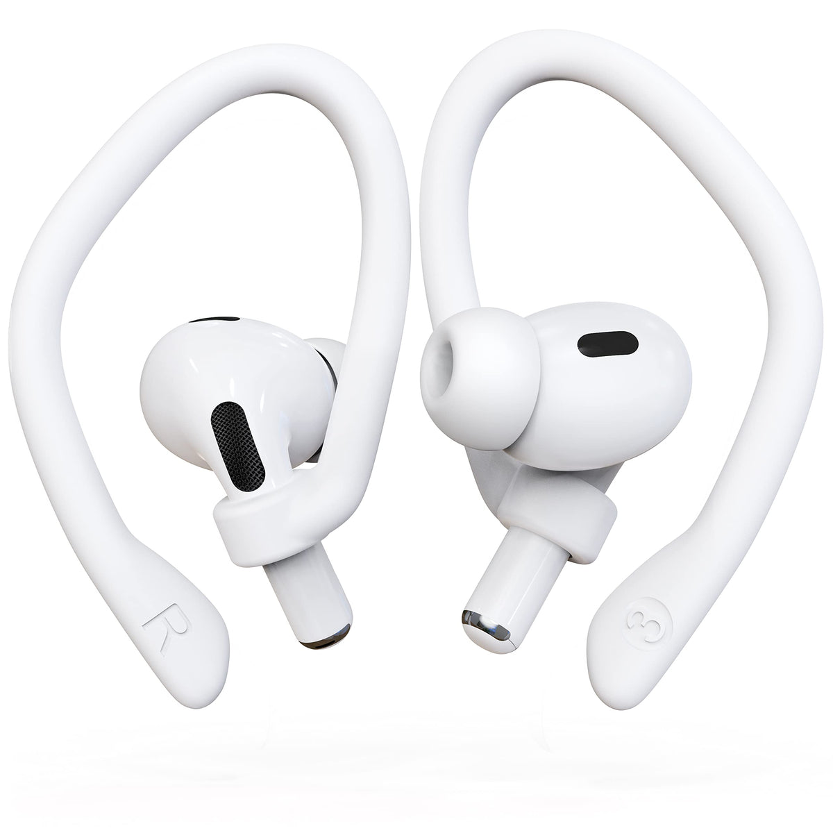 DamonLight AirPods Pro ear hooks secure a snug fit during workouts