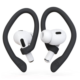 DamonLight ear hooks close-up show secure fit for AirPods Pro 2 and 1.