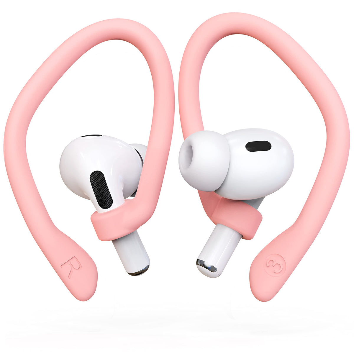 DamonLight earhook for AirPods Pro 2/1 in pink provides secure fit during workouts.