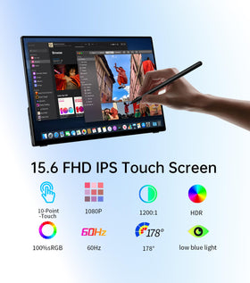 DAMRAPT stylus-compatible screen enables precise notes and sketches anywhere.