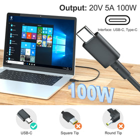 Damusy 100W USB-C charger side ports enable flexible, high-power charging.