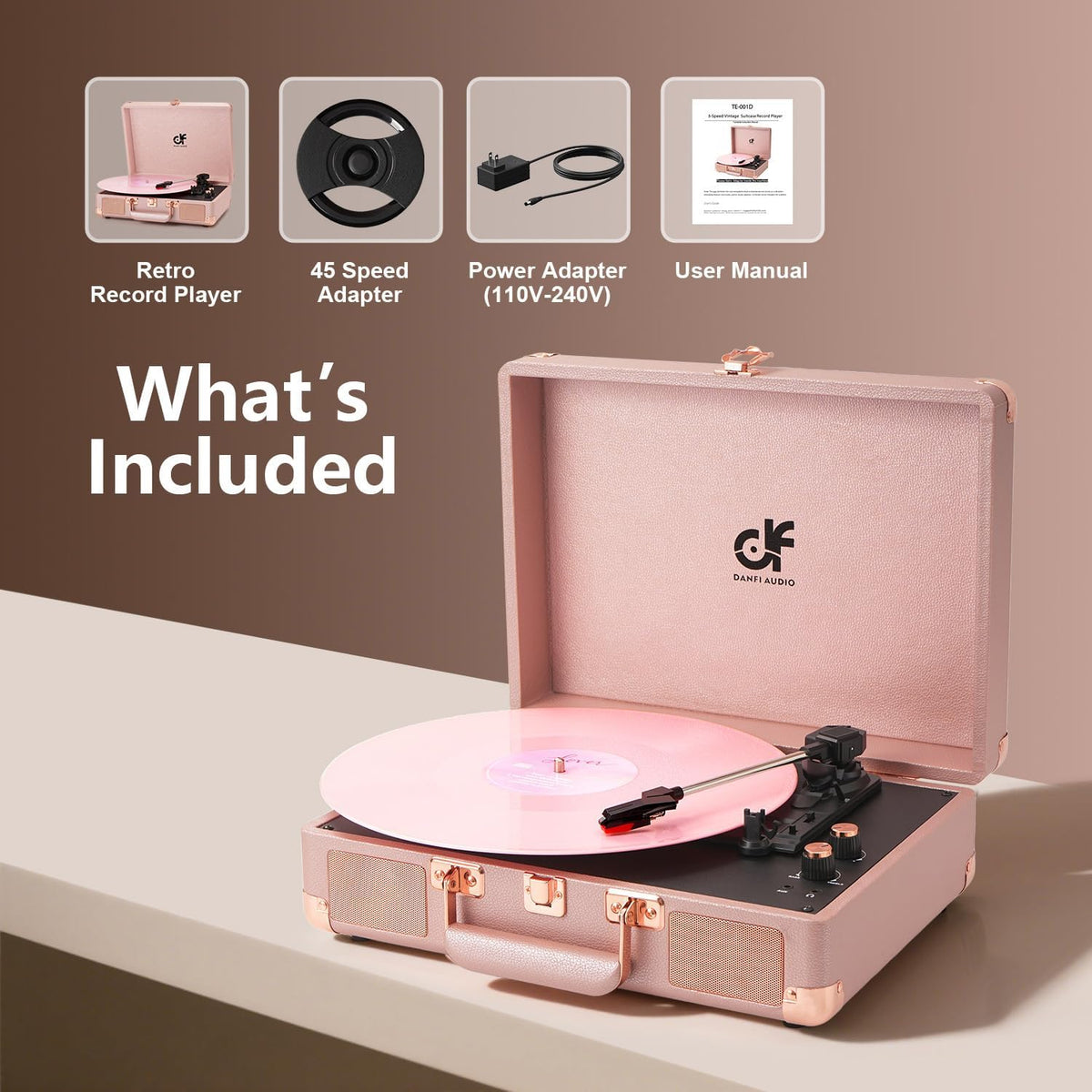 DANFI AUDIO DF auto-stop and simple controls for easy use