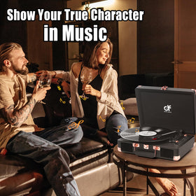 DANFI AUDIO DF belt-driven turntable reduces skips for smooth playback