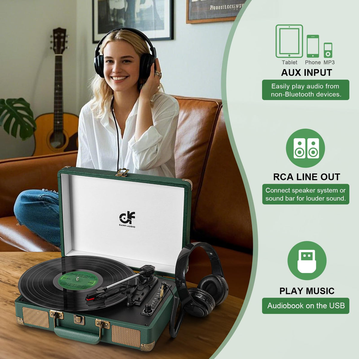 DANFI AUDIO DF Bluetooth streaming for wireless listening.