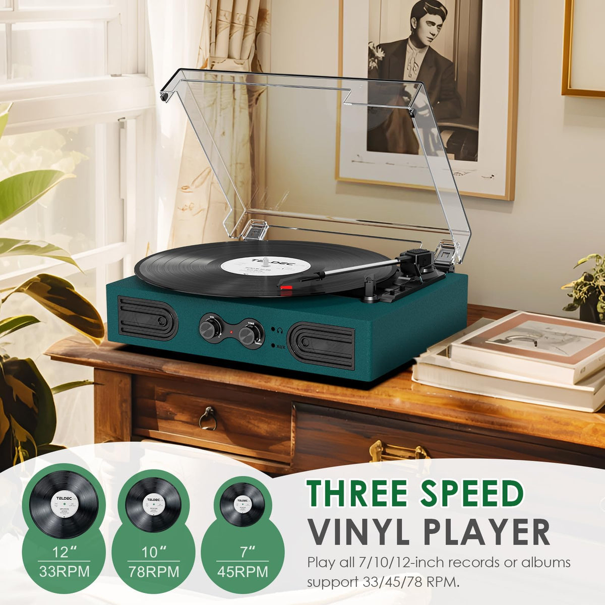 DANFI AUDIO DF built-in speakers deliver clear audio without external gear