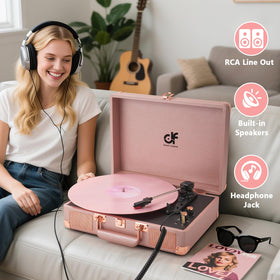 DANFI AUDIO DF built-in speakers deliver plug-and-play vinyl playback