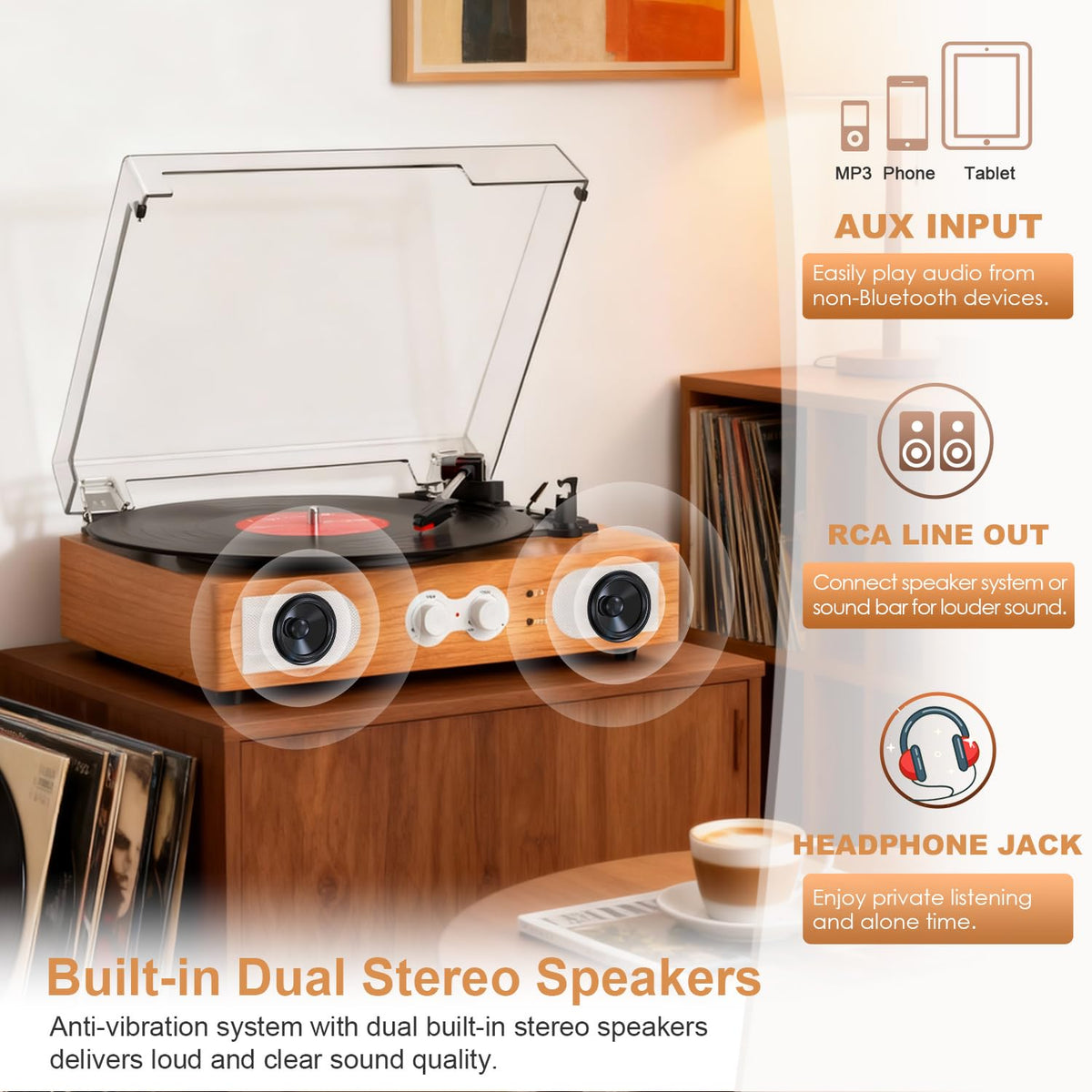 DANFI AUDIO DF compact dorm-friendly design fits small spaces