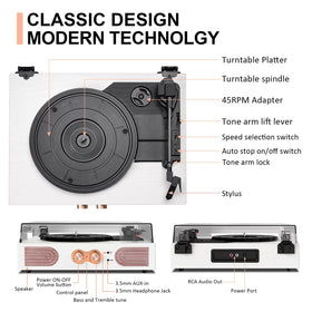 DANFI AUDIO DF portable design with vintage wood finish suitable for dorms and offices