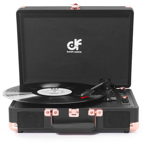 DANFI AUDIO DF record player with built-in speakers for room-filling sound