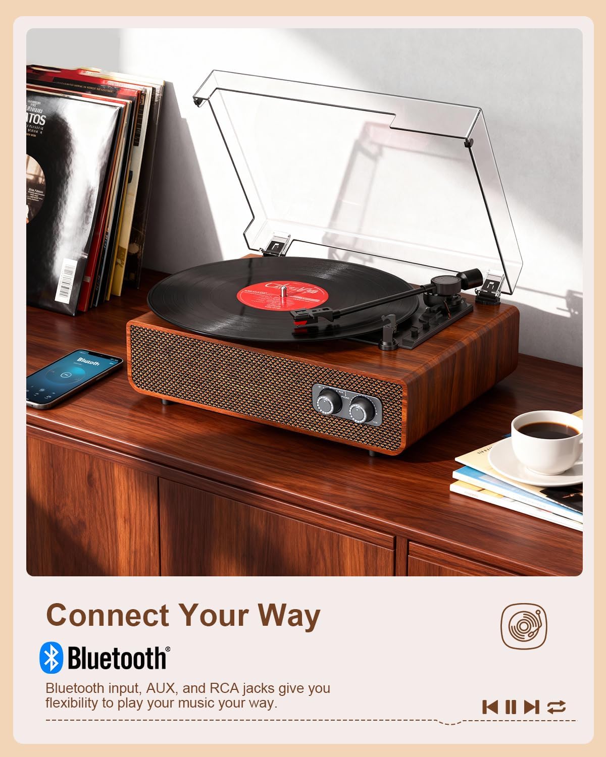 DANFI AUDIO DF speaker close-up highlighting upgraded drivers for richer sound benefit: improved audio clarity