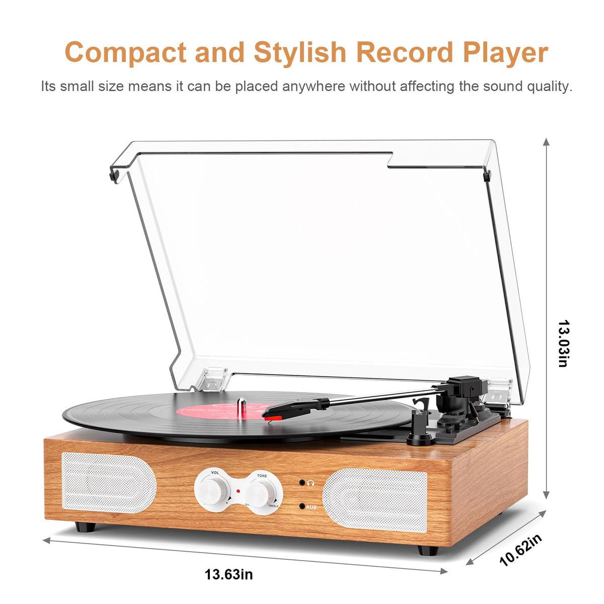 DANFI AUDIO DF three-speed playback supports multiple record sizes