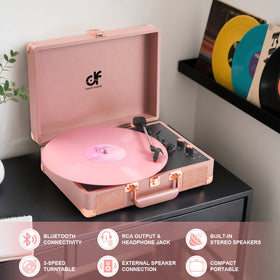 DANFI AUDIO DF supports 7, 10, and 12 inch records at multiple speeds