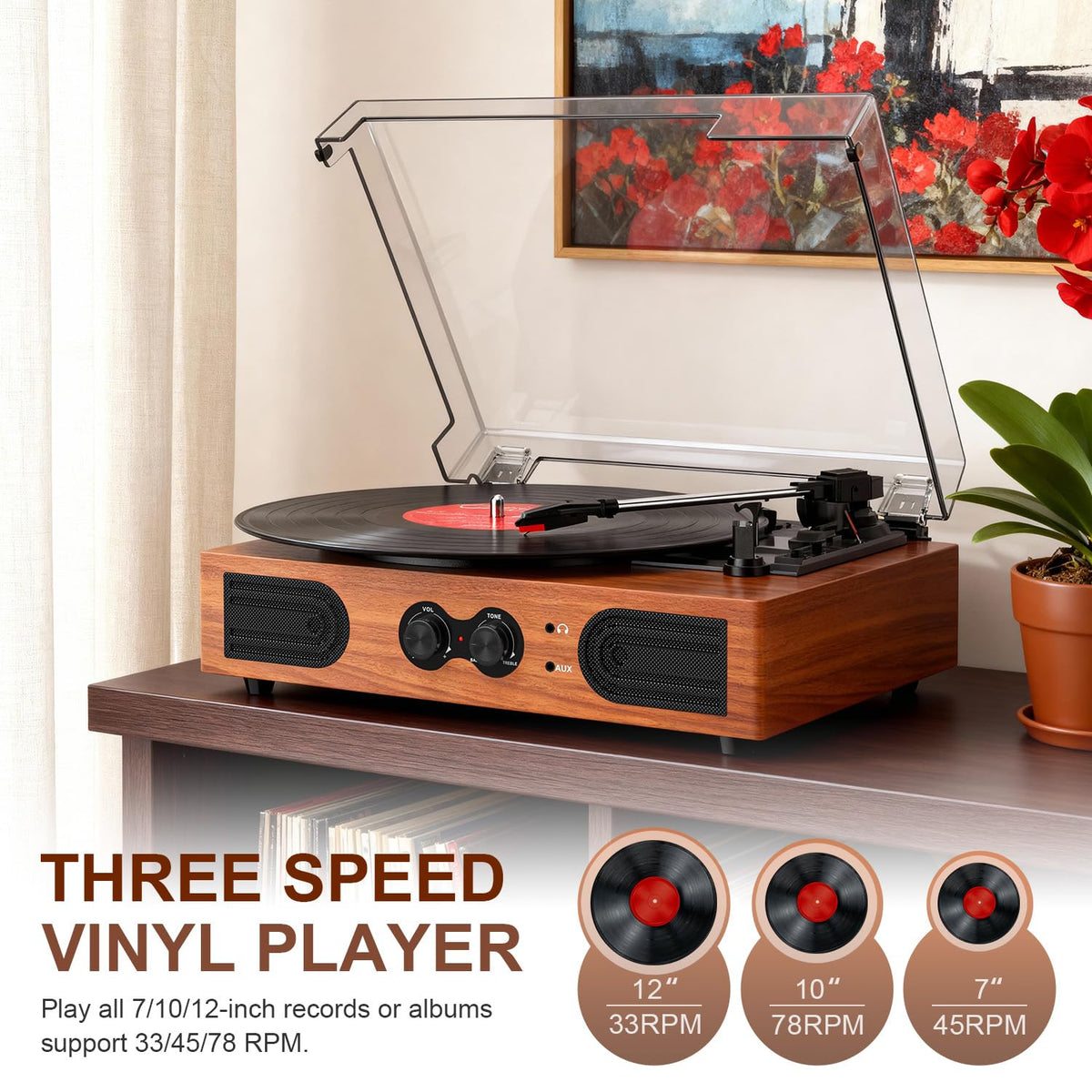 DANFI AUDIO DF wood finish detail highlights redwood tone