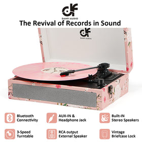 DANFI DF three speeds 33 45 78 rpm for various vinyl sizes