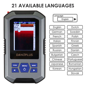 DANOPLUS portable fish finder ideal for kayak and ice fishing.