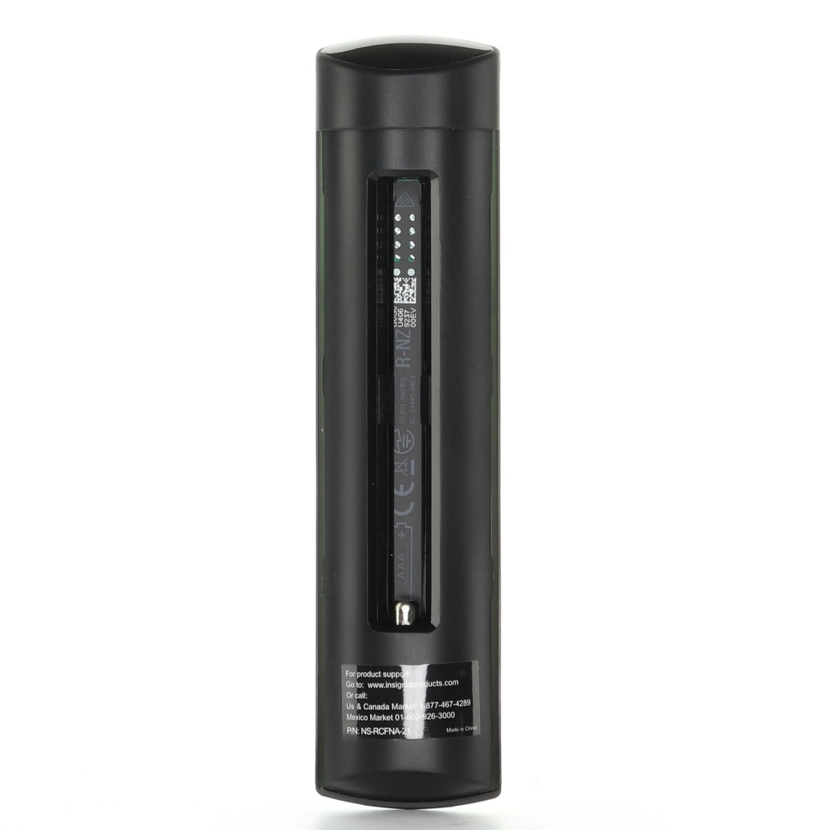 Dan's Originals remote beside AA batteries showing size and ready-to-use convenience