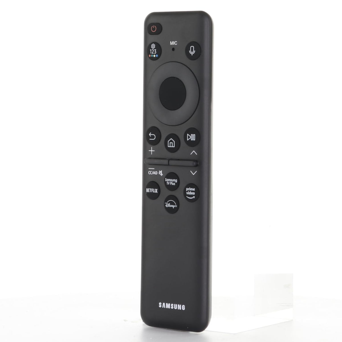 Dan's Originals remote beside Samsung TV launching streaming apps, faster access
