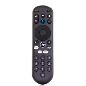 Dans Originals XiOne remote with voice control for fast content search.