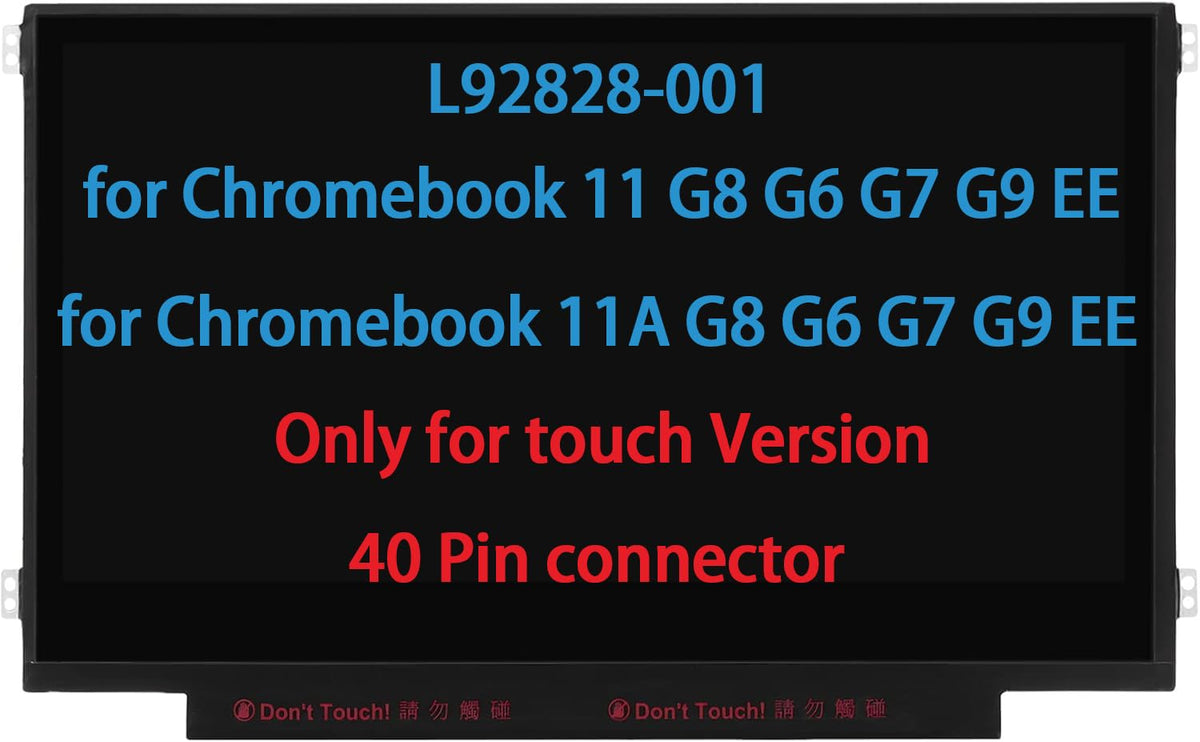 daplinno L92828-001 touch screen for HP Chromebook 11 delivers crisp display for daily tasks
