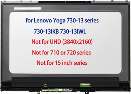 daplinno Lenovo Yoga 730-13 screen assembly, 13.3-inch display, ready for replacement.