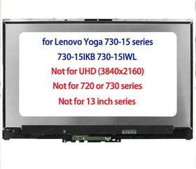 daplinno Lenovo Yoga 730-15 LCD front view, ready for vibrant full HD replacement