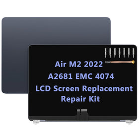 Daplinno screen replacement for MacBook Air M2 13.6in Midnight front view for crisp display
