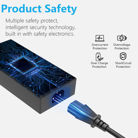 DAPTLA 240W adapter plugged into MSI laptop during gaming.