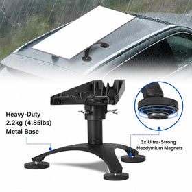 Daqa magnet foot close-up with rubber pad protecting paint and improving grip