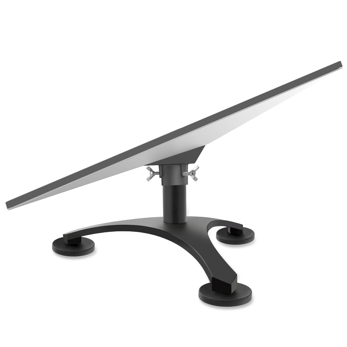 Daqa mount front view showing secure Starlink attachment and portability benefit