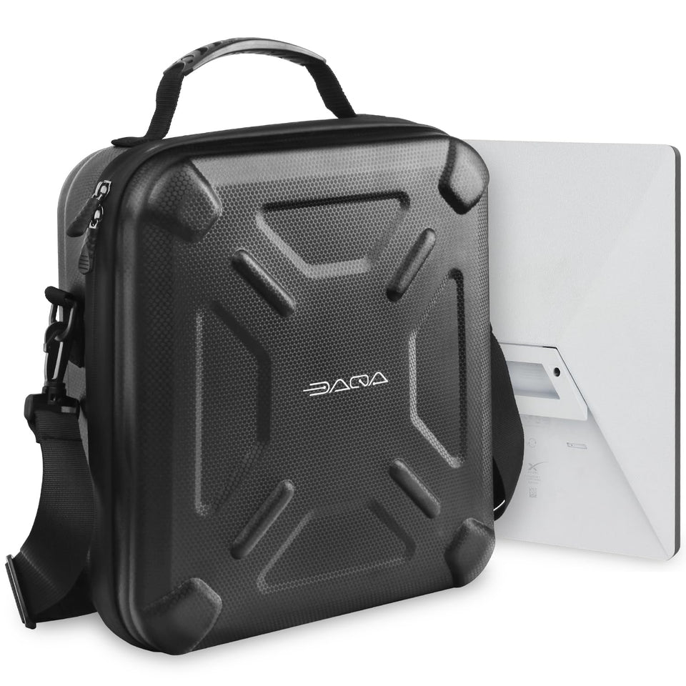 Daqa front view of case showing compact protection and travel convenience