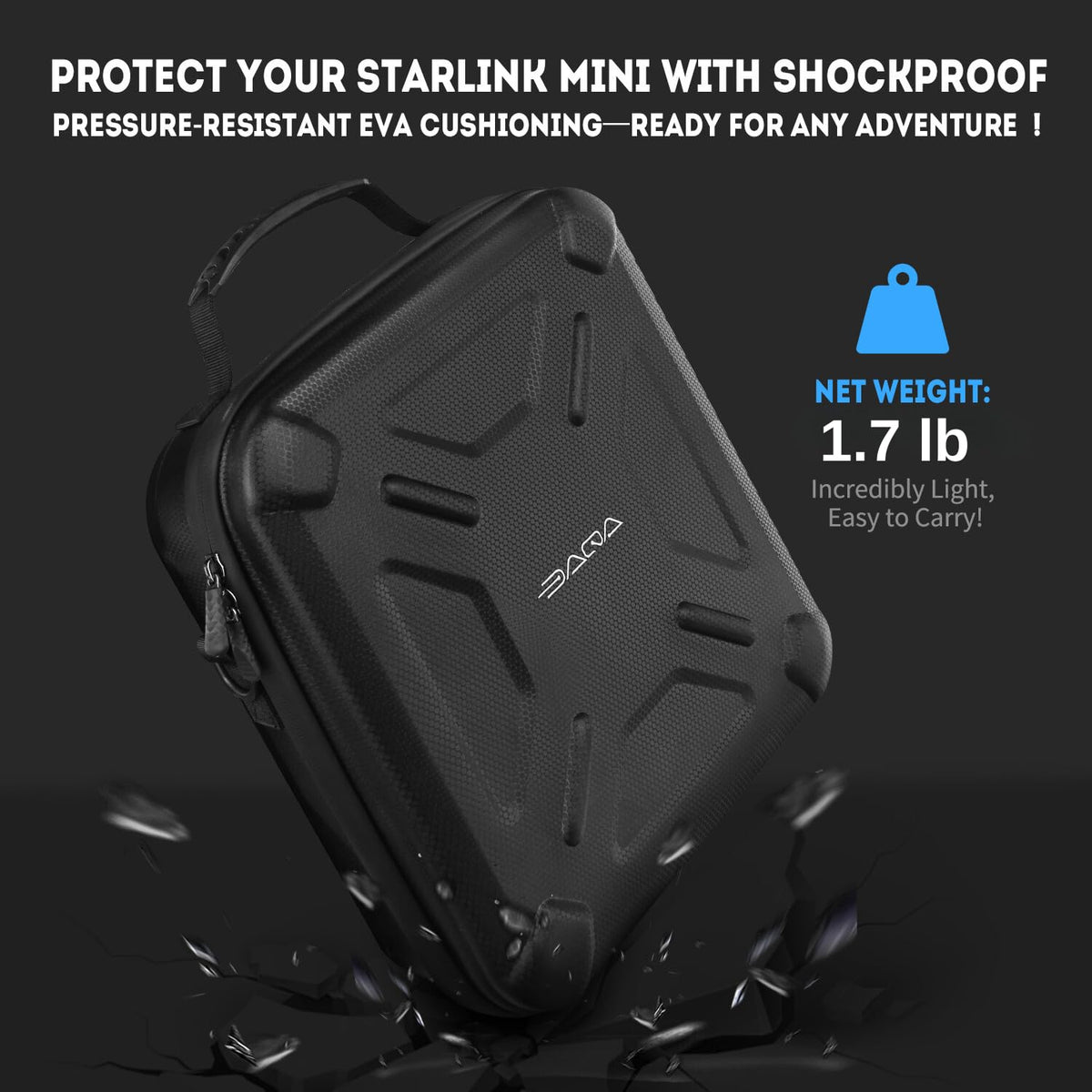 Daqa case in outdoor setup illustrating rugged, travel-ready protection