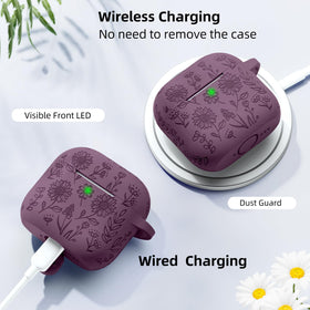 DaQin AirPods 4 case charging window visible during wireless charging.