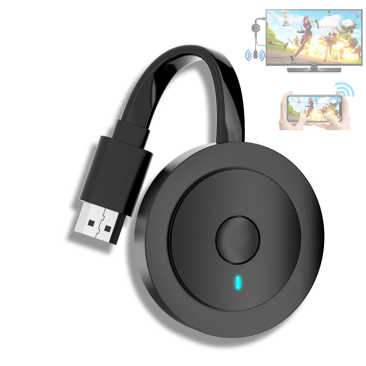 DARLYOR dongle front view showing compact design and quick setup benefit
