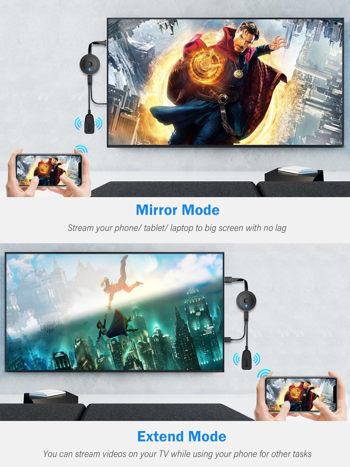 Note on iOS mirroring restrictions and setup with DARLYOR