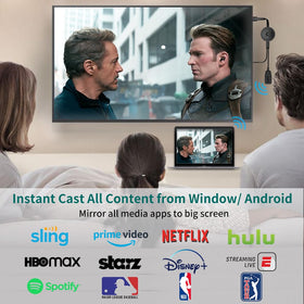 DARLYOR plugged into TV displaying big-screen playback benefit