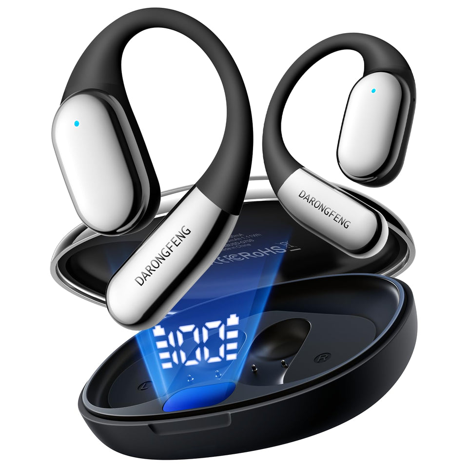 DARONGFENG front view of open-ear headphones showing fit and style benefit awareness
