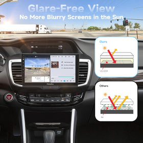 10.2-inch QLED touchscreen with anti-reflection for sunny-day clarity.