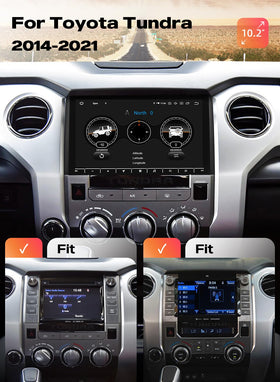 Dasaita Android 13 system on dashboard with responsive 10.2-inch QLED touchscreen.
