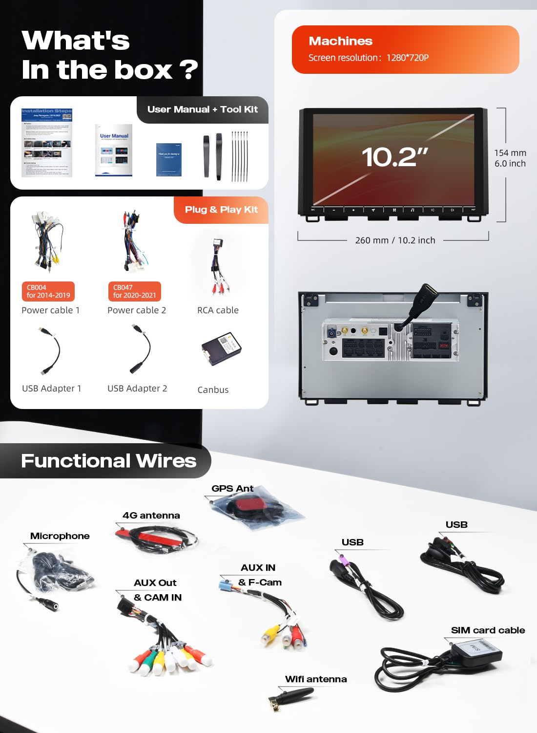 Dasaita plug-and-play installation preserves steering wheel controls and camera features.