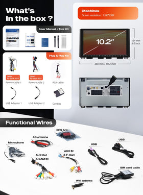 Dasaita plug-and-play installation preserves steering wheel controls and camera features.