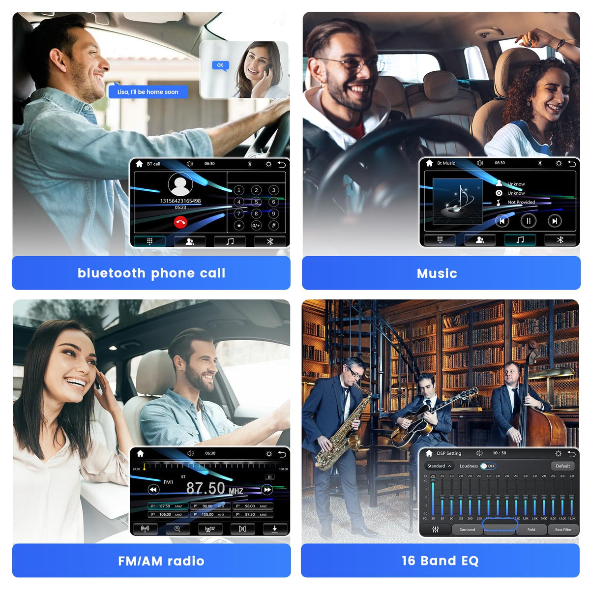 Dasaita reverse camera provides parking guidance with HD image quality