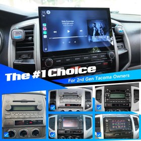 Dasaita Tacoma wireless CarPlay and Android Auto for hands-free use.