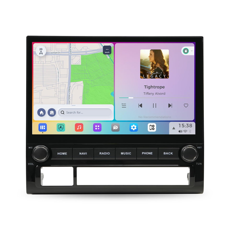 Dasaita Vivid 10.2 inch screen for Toyota Tacoma offering crisp navigation visuals