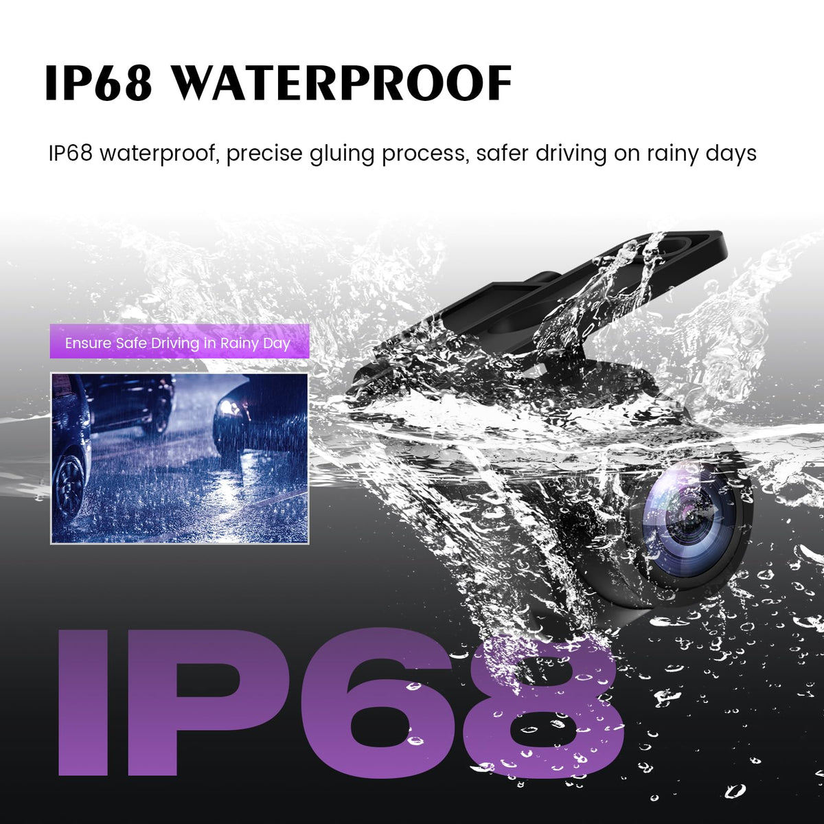dasaita waterproof ip68k test in rain ensures reliable performance