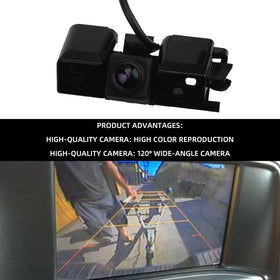 Dasbecan backup camera for GMC Sierra 2014-2015 enhances night clarity for safer parking.