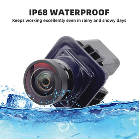 Plug-and-play installation replaces OEM rearview camera for easy upgrade
