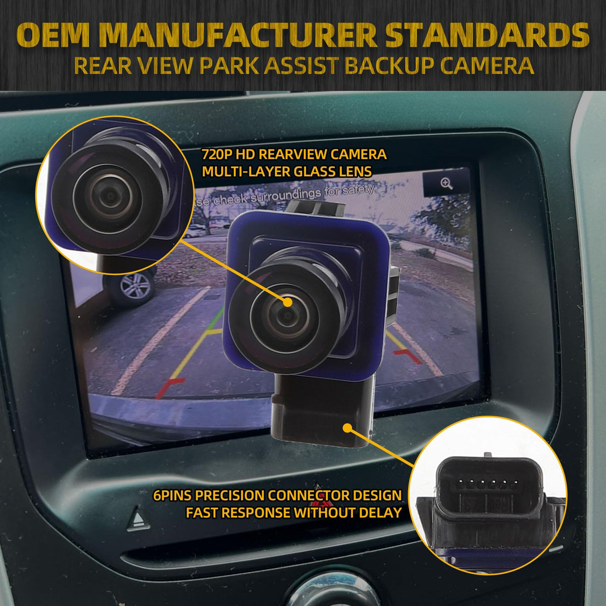 Dasbecan HD backup camera for Ford Explorer delivers sharp visibility day and night
