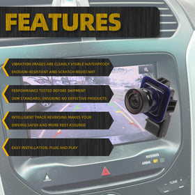 Dasbecan backup camera installation step shows easy fit for Ford Explorer