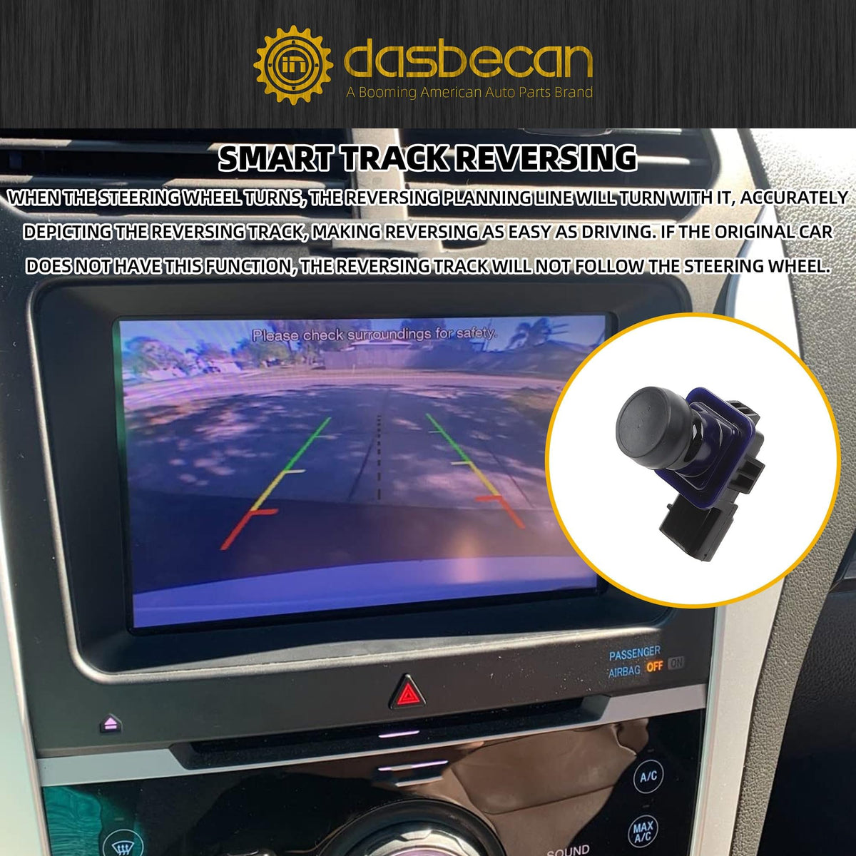 Dasbecan backup camera wiring detail emphasizes reliable connection for Ford Explorer